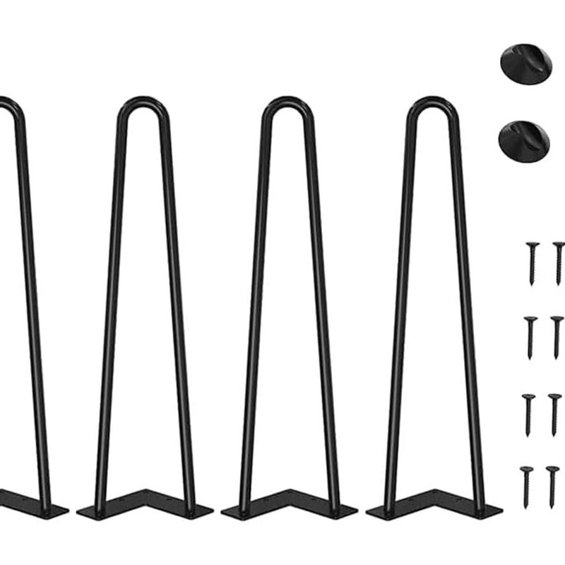 4 szt. 40 cm DIY metalowe nogi stołowe, nogi typu hairpin, średnica 9 mm nogi meblowe do stolika kawowego, stołu jadalnego.