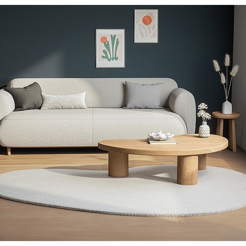 Dywan shaggy organiczny z efektem futra - 160 x 230 cm - Beżowy - GIRONA