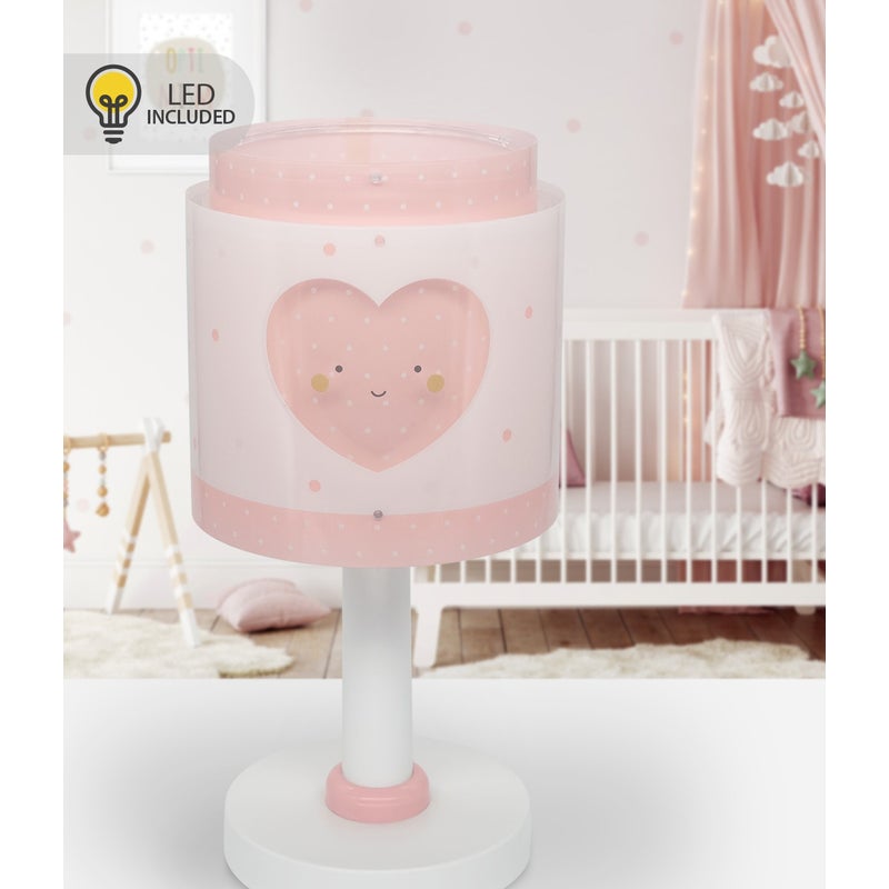 Lampka nocna LED Baby Dreams - Serce dla dzieci różowa