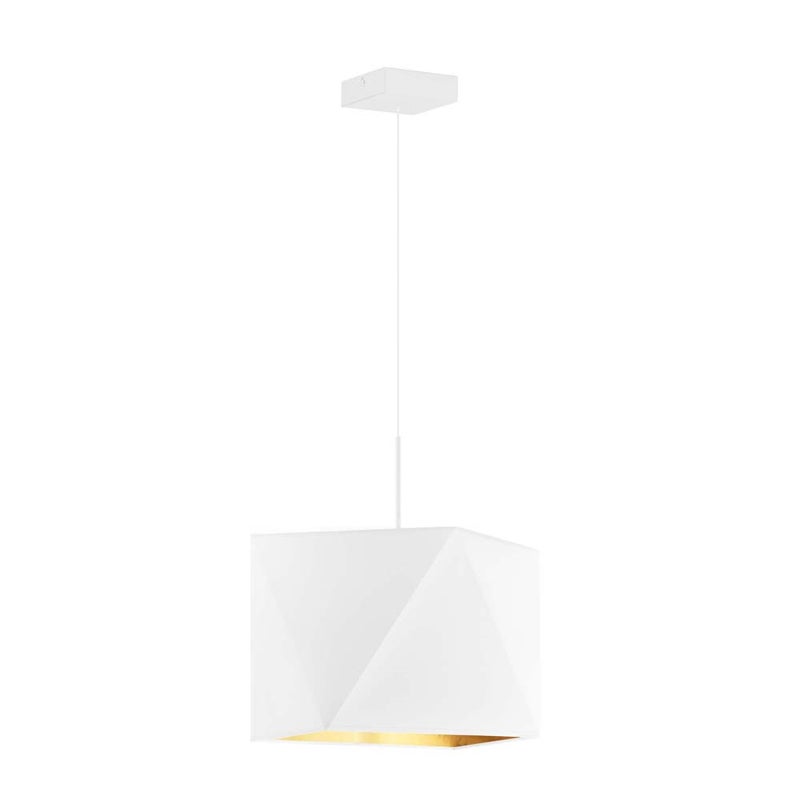 Lampa wisząca zwis żyrandol sufitowa z abażurem diament BURNE Z1 (+ detal)