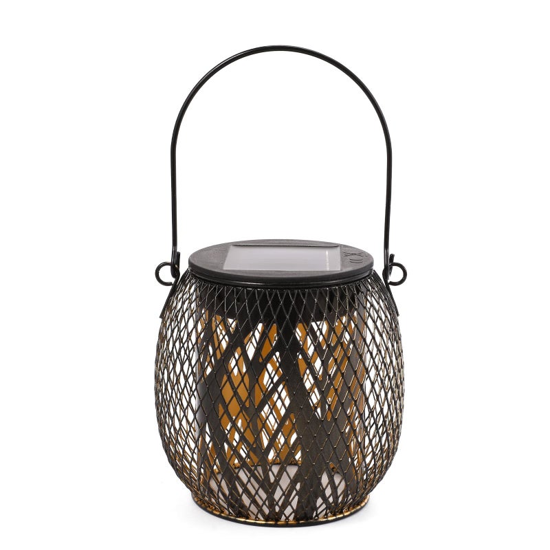 Solarna lampa wisząca ze stali, lampa LED do użytku zewnętrznego, dekoracyjne światło, drzewo, 1 sztuka