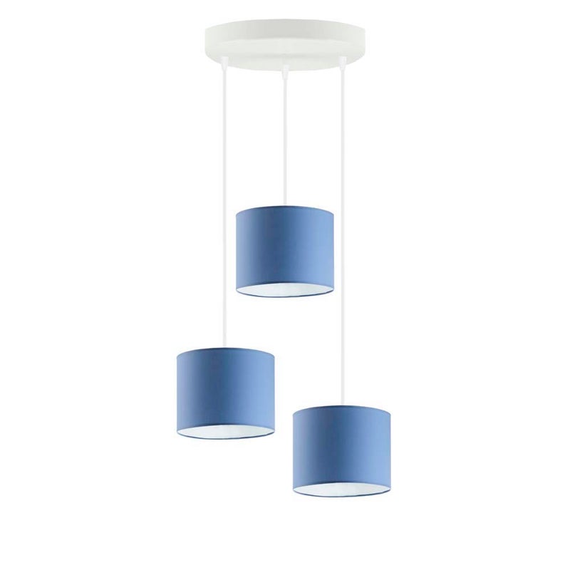 Lampa wisząca zwis żyrandol sufitowa z abażurami walec JAZZ Z3