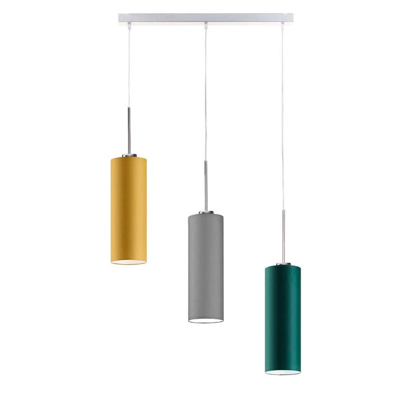 Lampa wisząca zwis żyrandol sufitowa z abażurami tuba BELL Z3