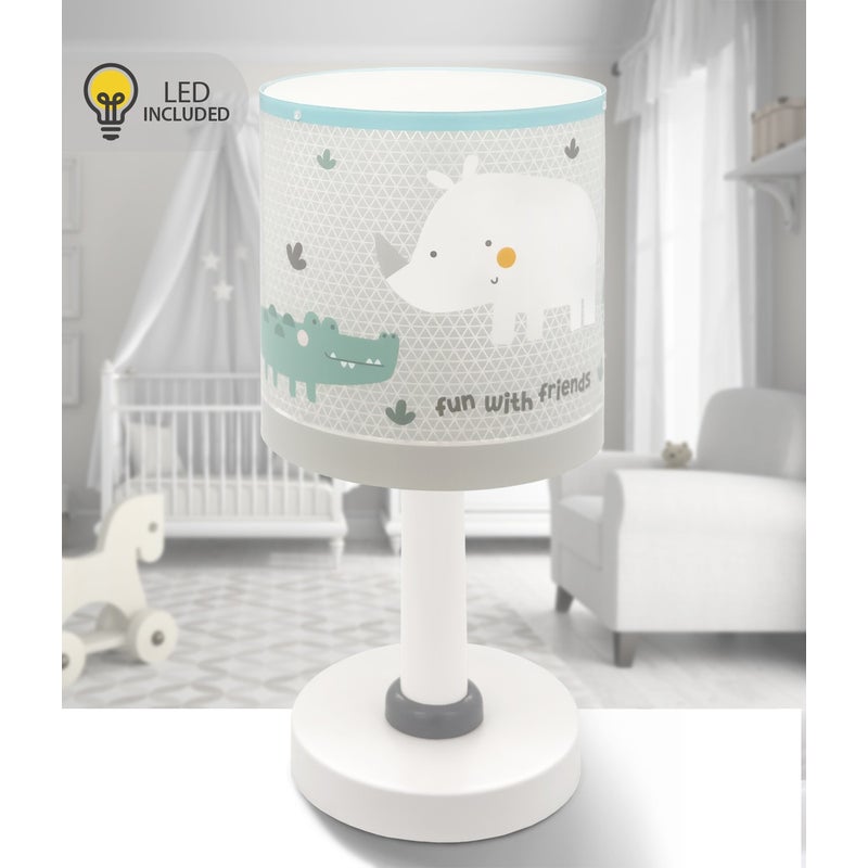 Lampka nocna Rhino & Croco - Nosorożec i krokodyl dla dzieci