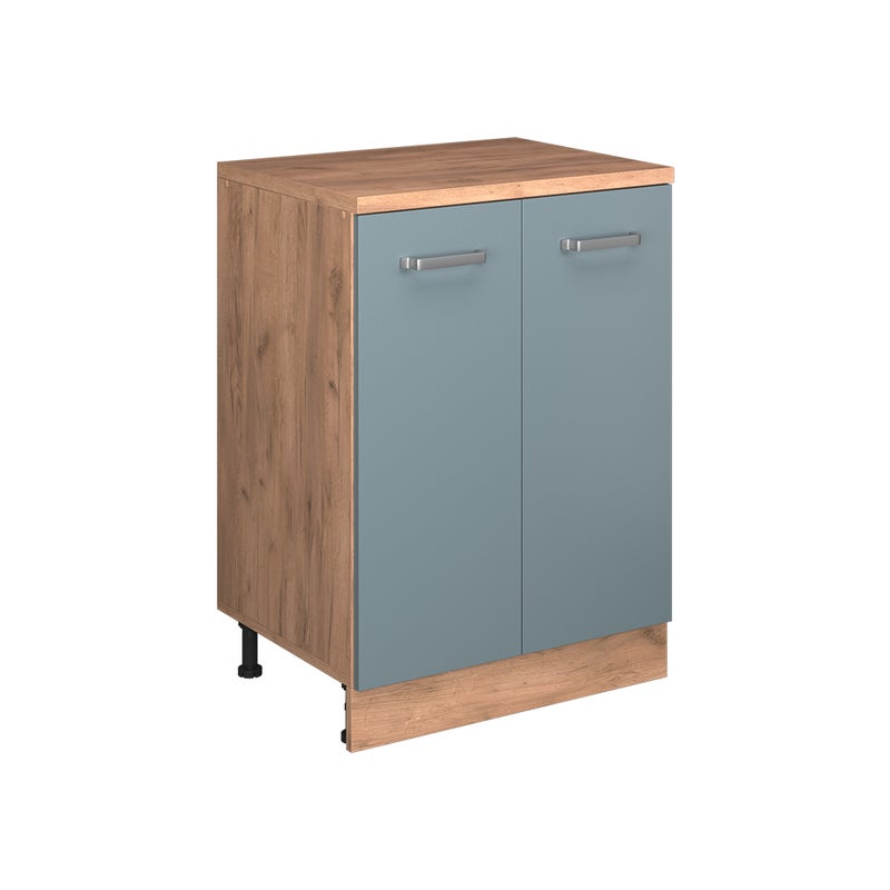 Vicco Kuchenna szafka pod skos R-Line, Niebiesko-szary, 60 cm bez skosu z 2 drzwiami