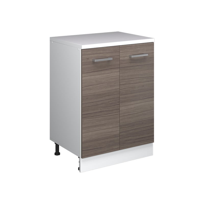 Vicco Kuchenna szafka pod skos R-Line, Szlachetna szarość, 60 cm bez skosu z 2 drzwiami