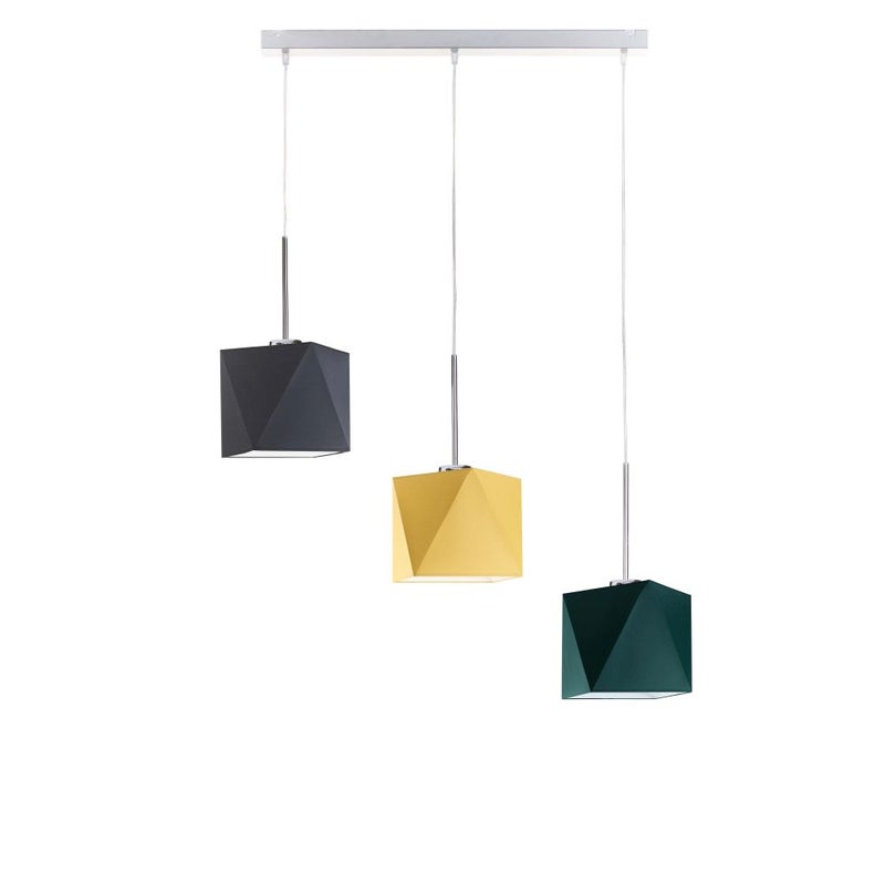 Lampa wisząca zwis żyrandol sufitowa z abażurami diament BELARUS Z3