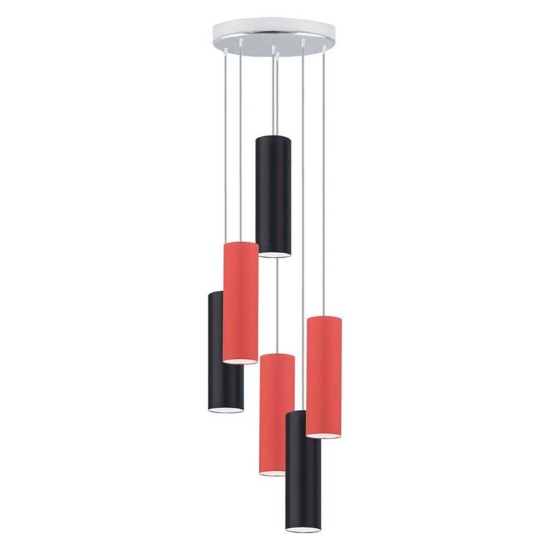 Lampa wisząca zwis żyrandol sufitowa z abażurami tuba FINE Z6