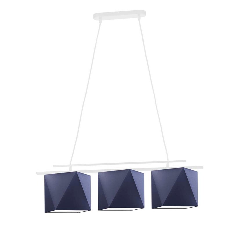 Lampa wisząca zwis żyrandol sufitowa z abażurami diament BARCELONA Z3