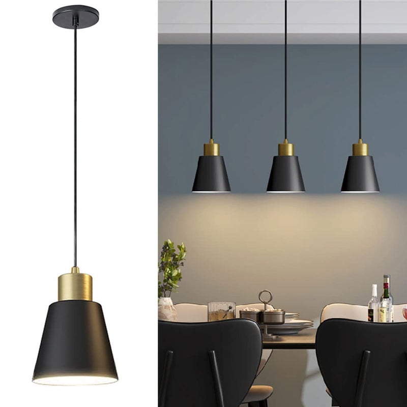 Suszarka w stylu industrialnym, czarna lampa wisząca, vintage lampa wyspowa, lampa wiejska, odpowiednia do stołu jadalnego, sypialni, baru, czarna