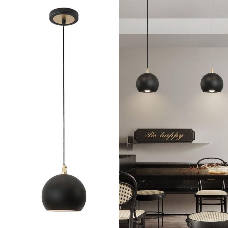 Lampa wisząca z regulowanym kablem 130 cm - industralny zwis do kuchennej wyspy - nowoczesny plafon E27, bez żarówki - do sypialni, salonu.