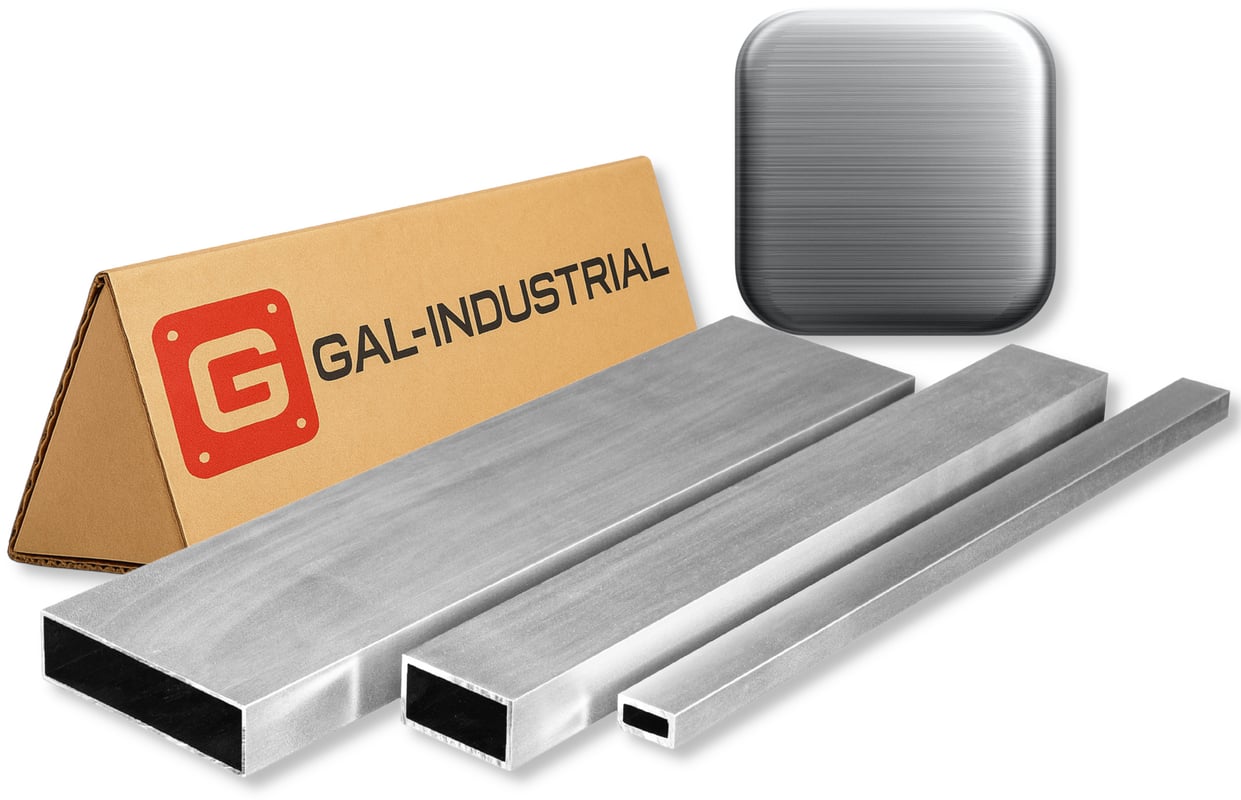 Profil Aluminiowy SZCZOTKOWANY 40x10x2mm 140 cm Rura Prostokątna Na wymiar