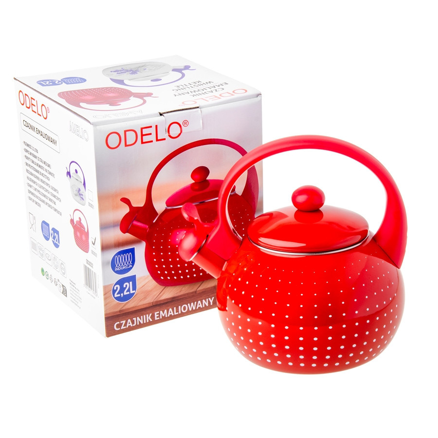 Czajnik ODELO AMELIO emaliowany 2,2L kropki 1szt. DH-OD3032