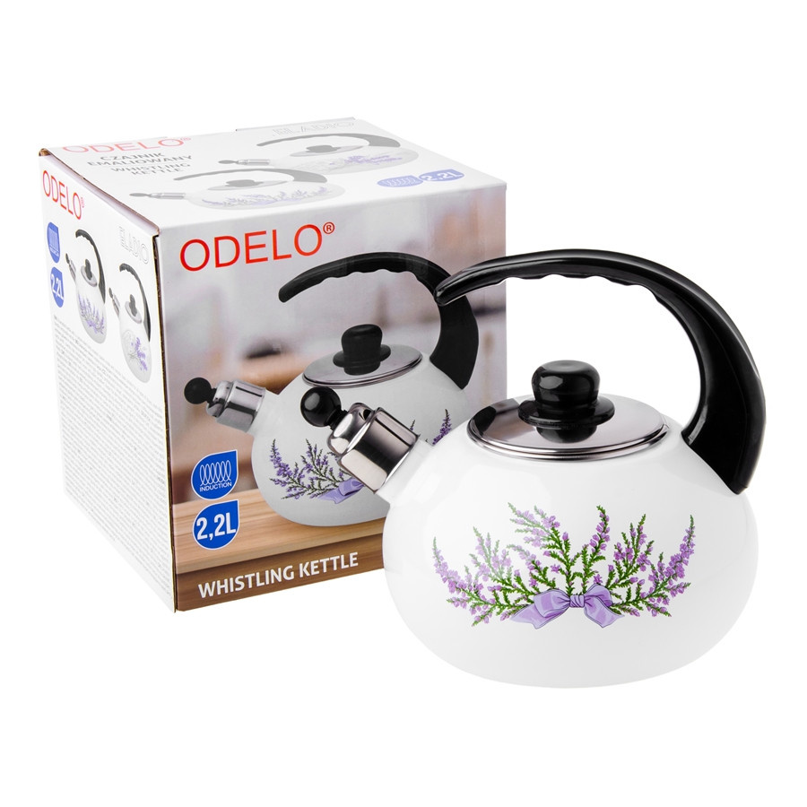 Czajnik ODELO ELADIO emaliowany 2,2L Lawenda 1szt. DH-OD3026