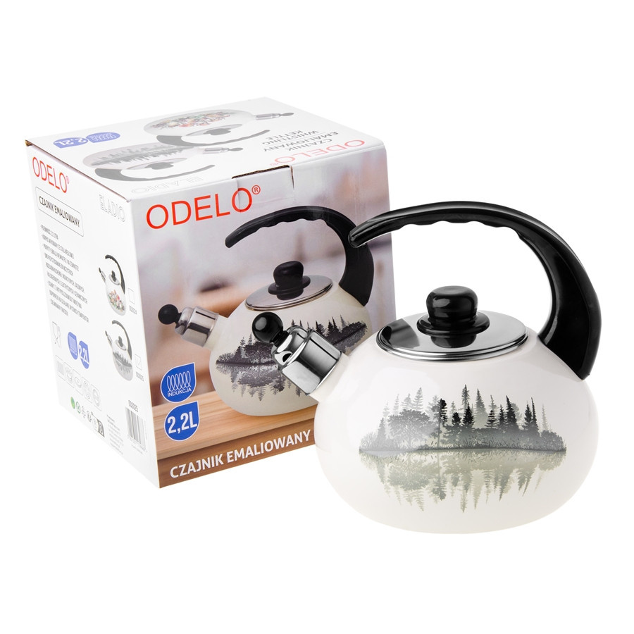 Czajnik ODELO ELADIO emaliowany 2,2L Forest 1szt. DH-OD3025