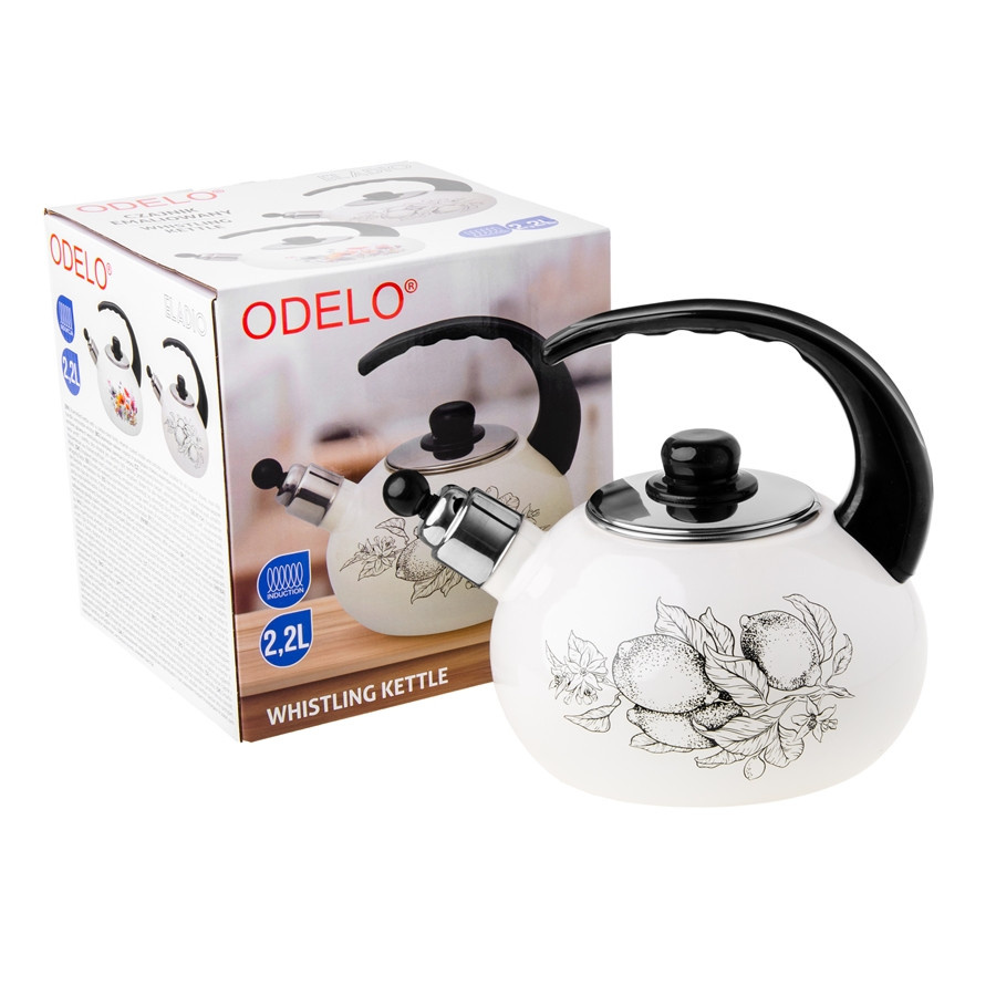 Czajnik ODELO ELADIO emaliowany 2,2L Limone 1szt. DH-OD3023
