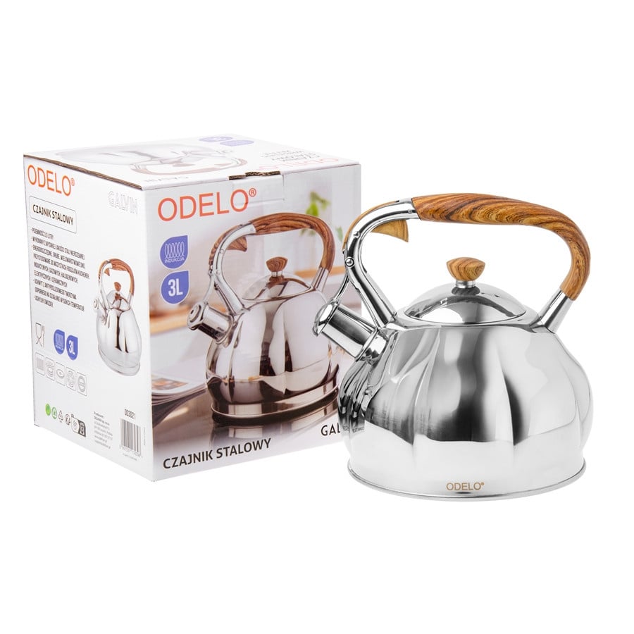 Czajnik 3,0L GALVIN połysk drew rączka/OD3021 DH-OD3021