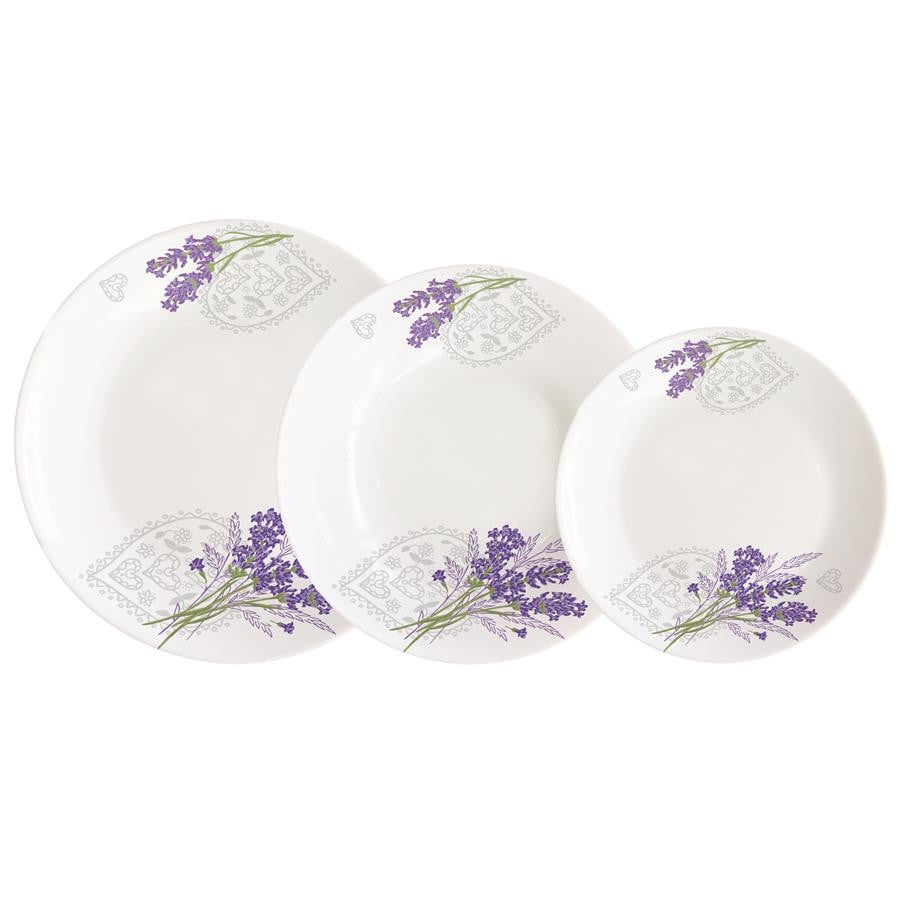 Komplet obiadowy ODELO ESMENE Lavender 18 elementowy DH-OD2665