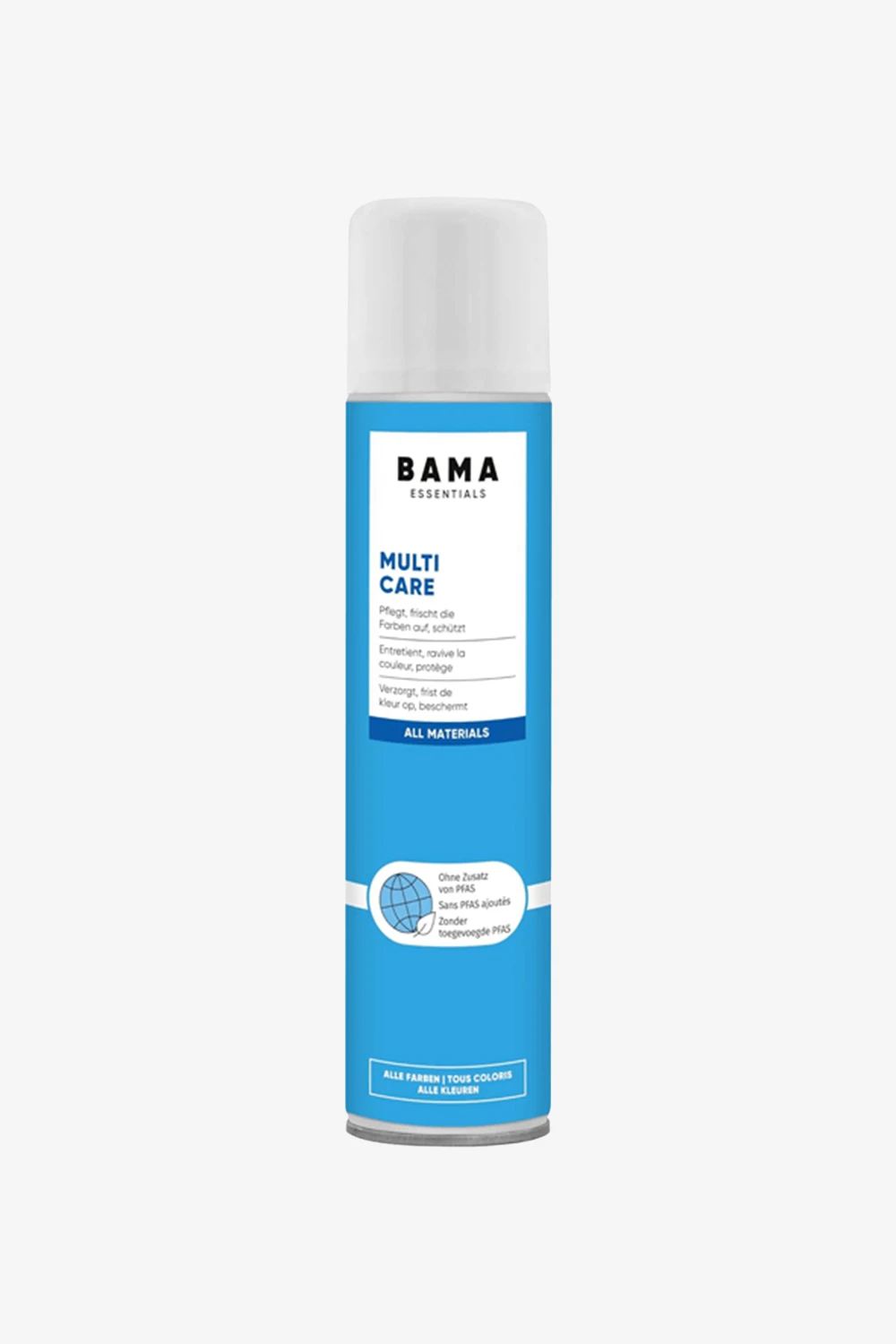 Uniwersalny spray do pielęgnacji, czyszczenia i impregnacji obuwia Bama Essentials Multi Care 300 ml bezbarwny do wszystkich rodzajów skór i materiałów