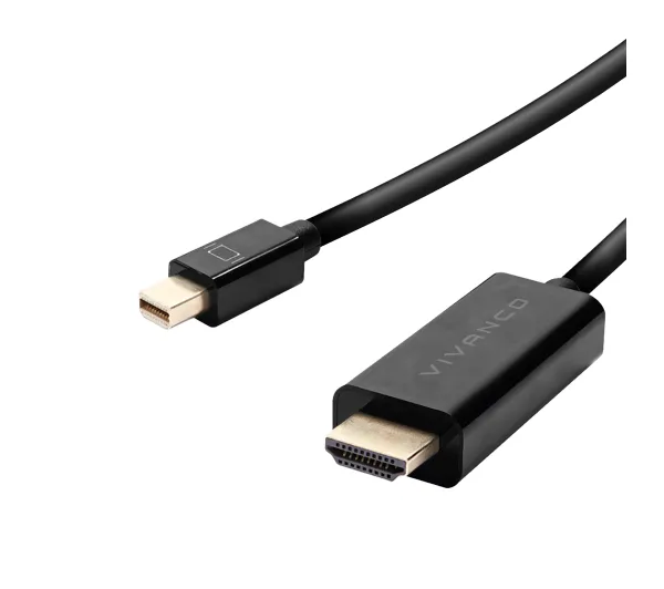 Vivanco VVITMINDYPHDMI180K miniDP na HDMI 1,8m Czarny