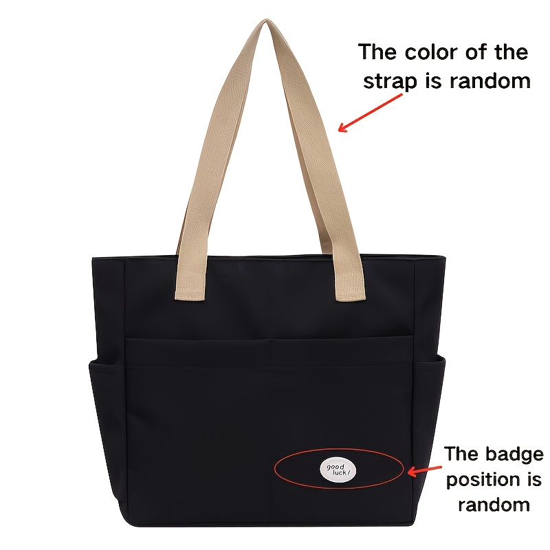 TEMU 1 szt. Damska Torba Tote, Torba Crossbody o Dużej Pojemności, Zapięcie na Zamek Błyskawiczny, Wielofunkcyjna Torba Tote do Codziennego Użytku, 3