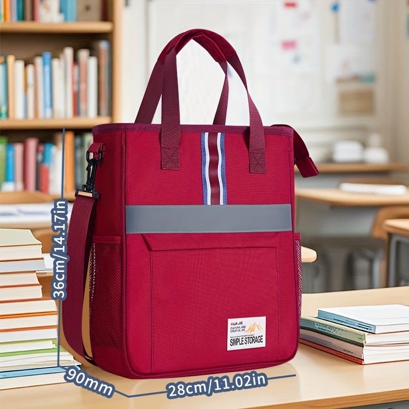 TEMU 1 szt. Torba na ramię w stylu brytyjskim Oxford, Casual Minimalistyczna Lekka Torba, Niezbędnik do Szkoły i Podróży