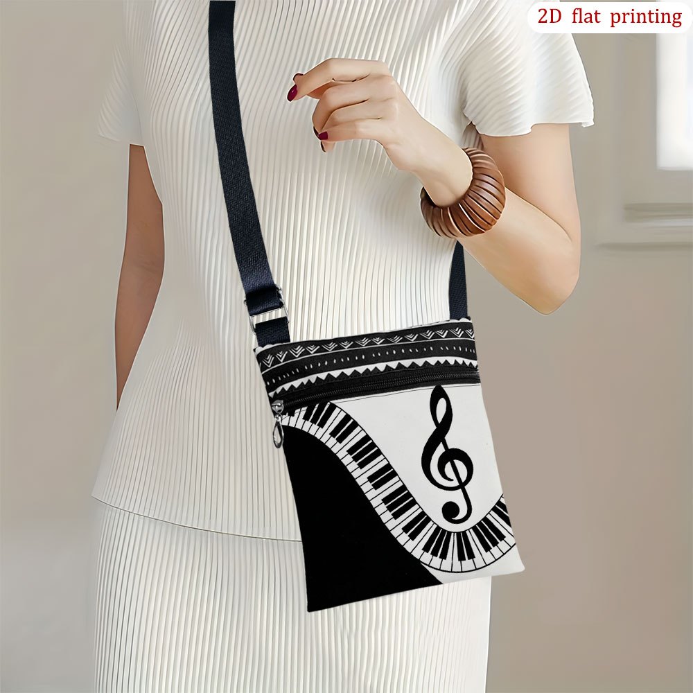 TEMU 1 szt. [Płaski nadruk 2D] Torba crossbody typu 