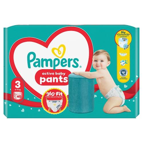Pampers Active Baby Pants 3 Pieluchomajtki dla dzieci, 40 szt.