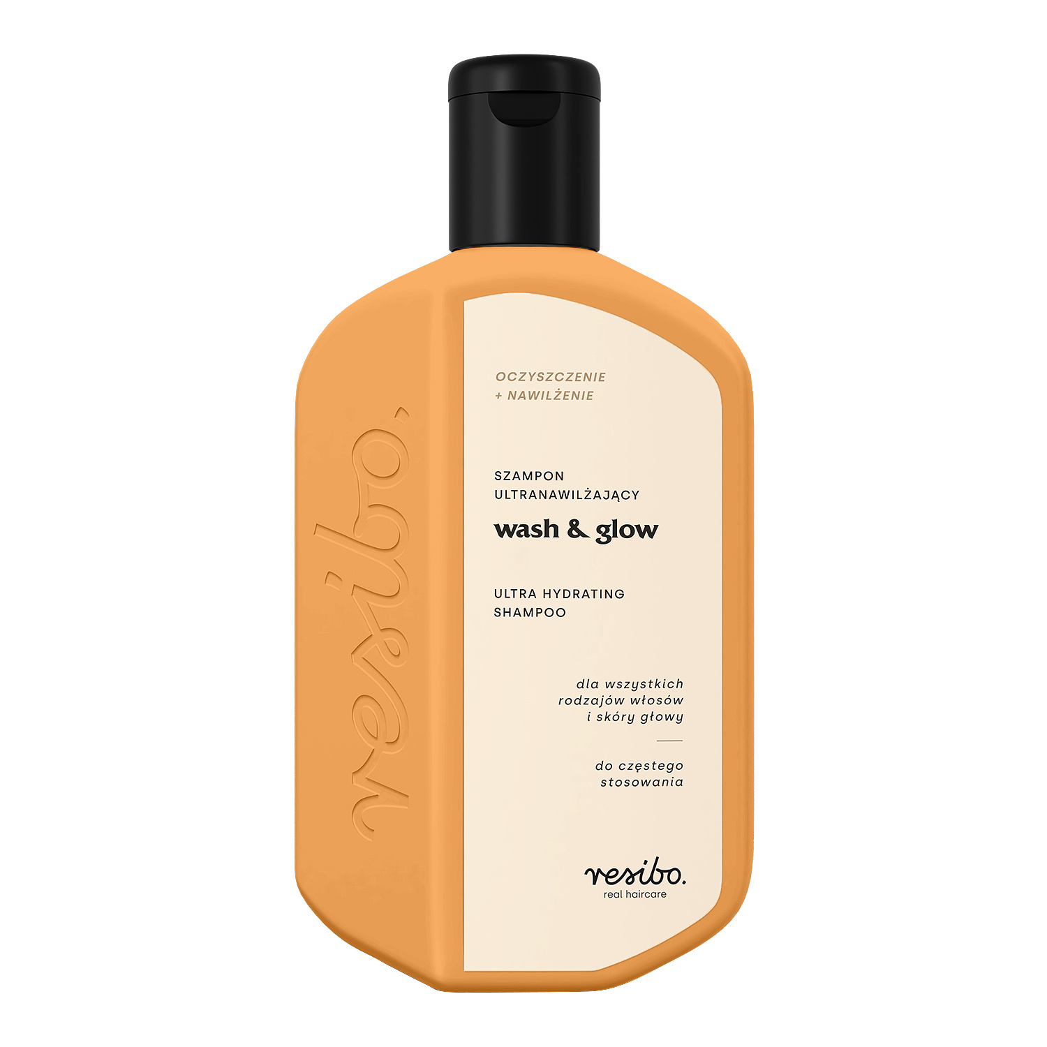 Resibo Wash & Glow ultranawilżający szampon dla wszystkich rodzajów włosów i skóry głowy 250 ml
