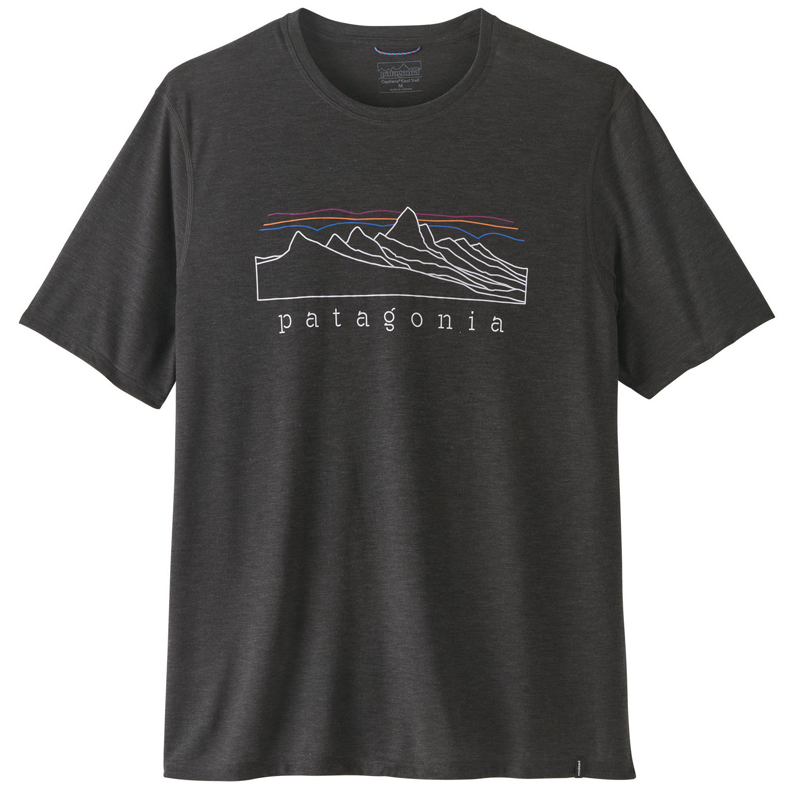 Koszulka męska Patagonia Men's Capilene Cool Trail Shirt - Stratapeaks Rozmiar: M / Kolor: czarny