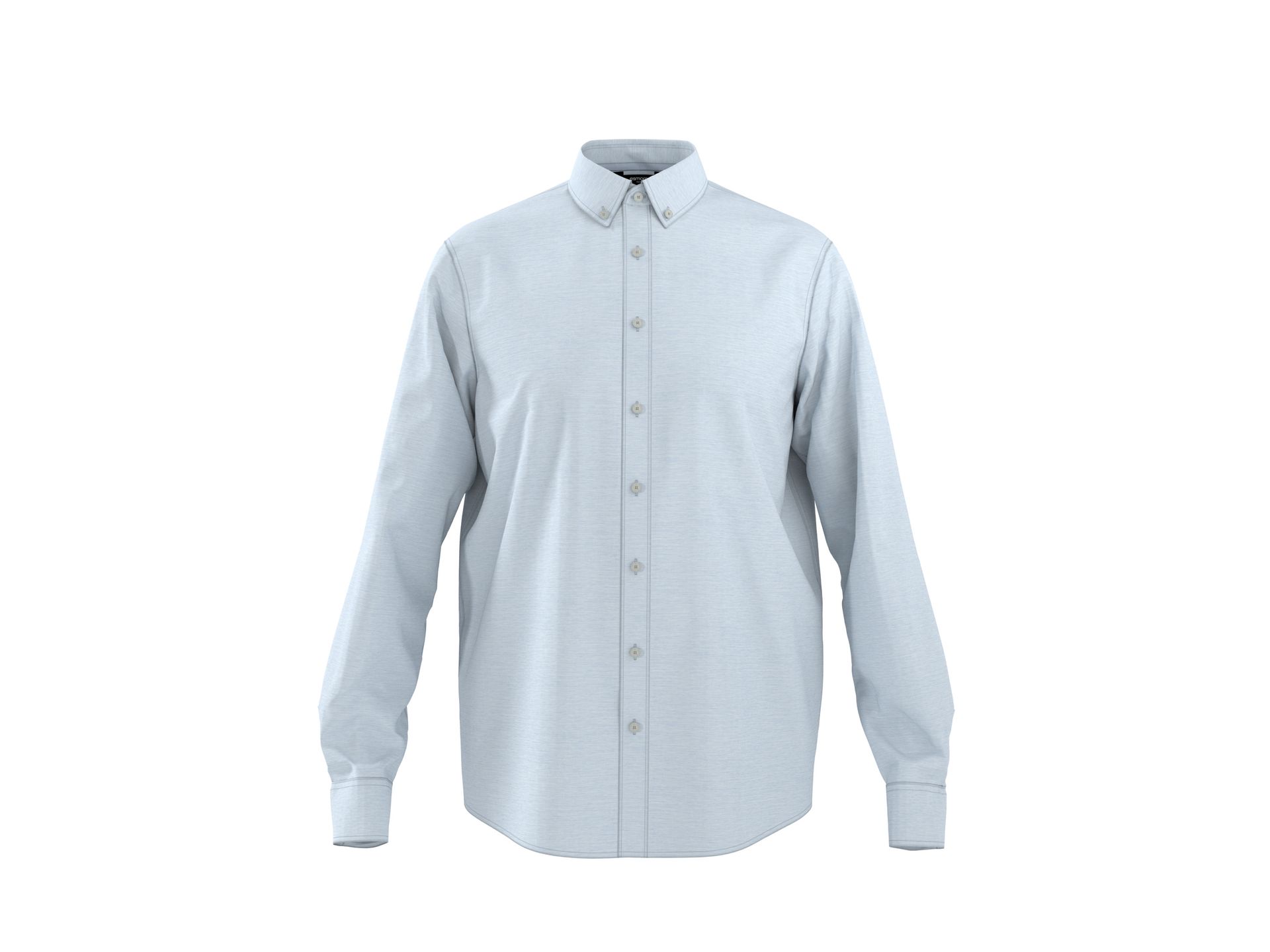 esmara Men Koszula męska z bawełną i lnem (Niebieski, XL(43/44))