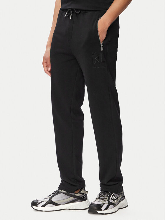 KARL LAGERFELD Spodnie dresowe 705019 563900 Czarny Regular Fit