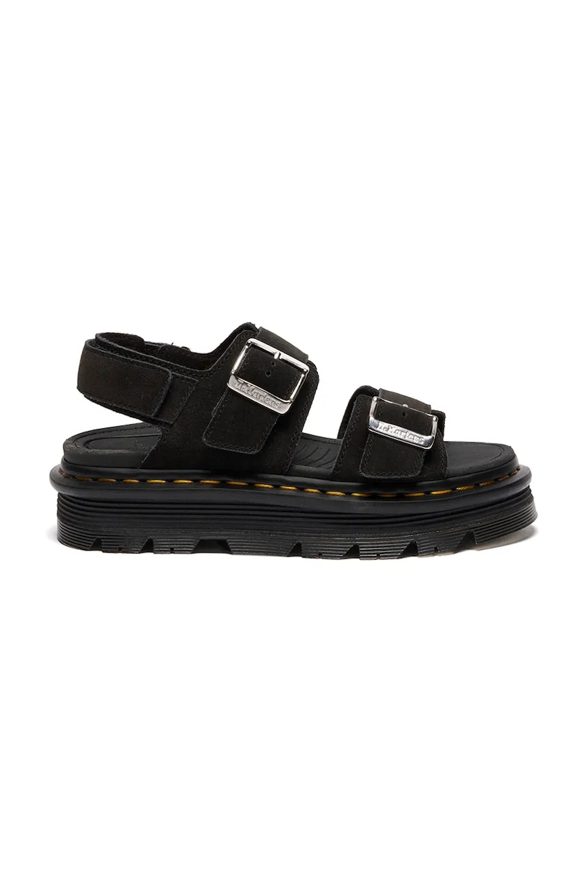 Dr. Martens ZebZag Sandal sandały na platformie damskie zamszowe