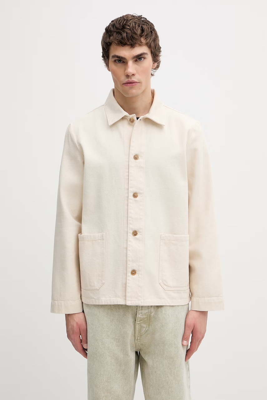 A.P.C. Veste Kerlouan Brodee kurtka przejściowa bawełniana męska
