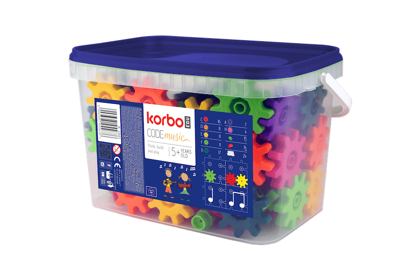 Klocki konstrukcyjne Korbo EDU Code Music 128 el.