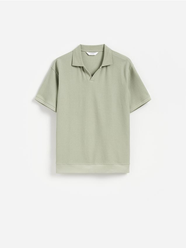 Reserved - Koszulka polo comfort fit - jasnozielony
