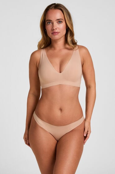 Hunkemöller Super Comfort Stringi Beżowy