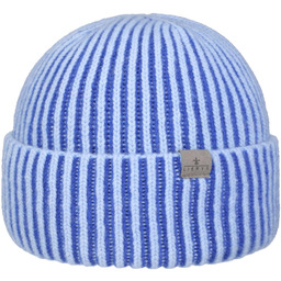 Czapka Dzianinowa Soft Merino Doubleface by Lierys, niebieski, One Size