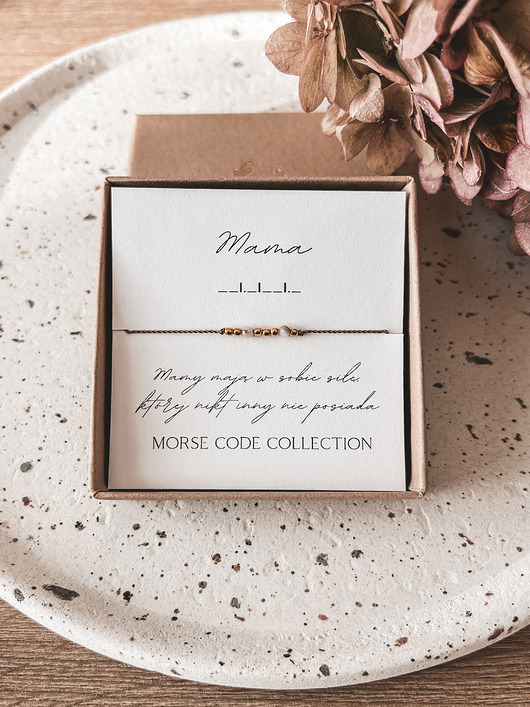 Bransoletka dla Mamy Morse Code Collection