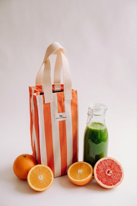 Torba na 4 Butelki- Pumpkin Stripes