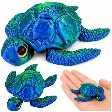 Żółw morski 3d ruchome elementy 8cm - figurka