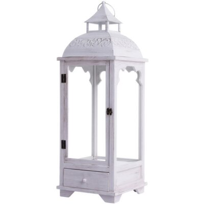 Lampion MY HOME White Cubby 66609 Biały