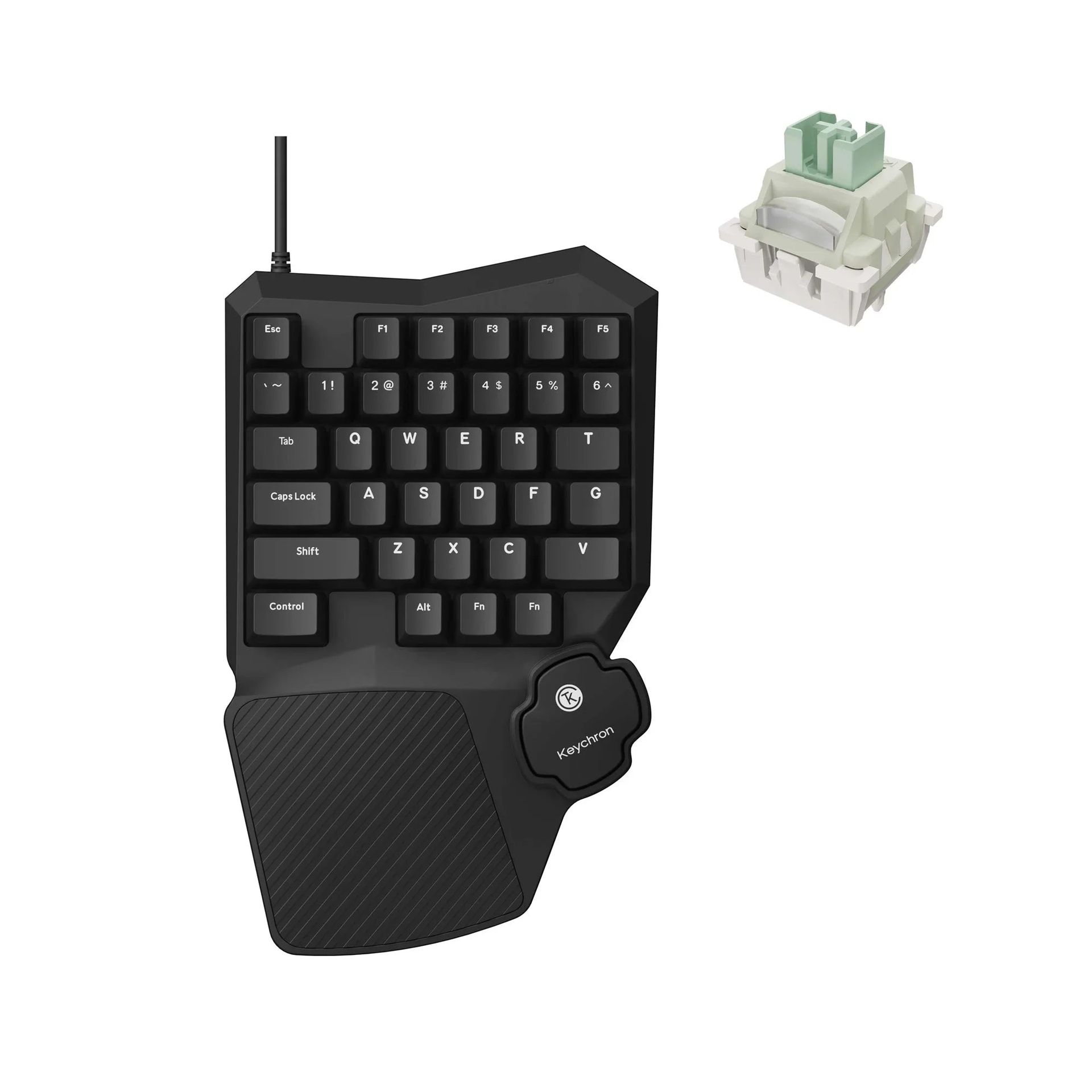 Keychron C0 HE One Handed Magnetic Switch Gaming Keyboard - Magnetyczna Klawiatura Jednoręczna C0HW-H1