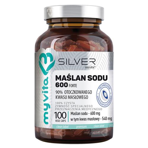 MyVita Silver Pure Maślan sodu 600 mg, 100 kaps.