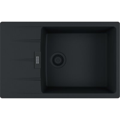 Franke Zlewozmywak jednokomorowy z ociekaczem Centro CNG 611-78 XL 114.0757.422 Czarny matowy 50x78