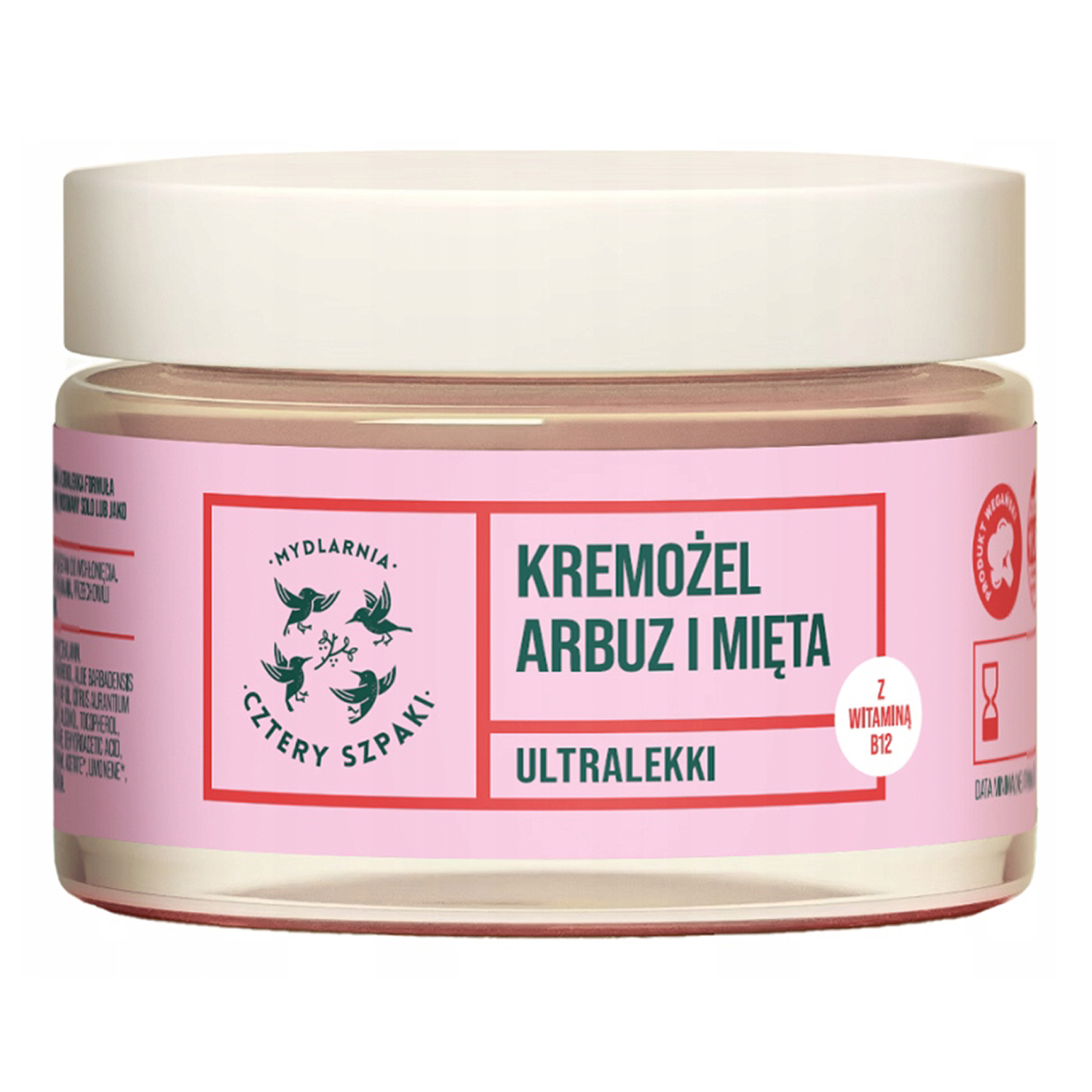 Mydlarnia Cztery Szpaki ultralekki kremożel do twarzy Arbuz i Mięta 50 ml