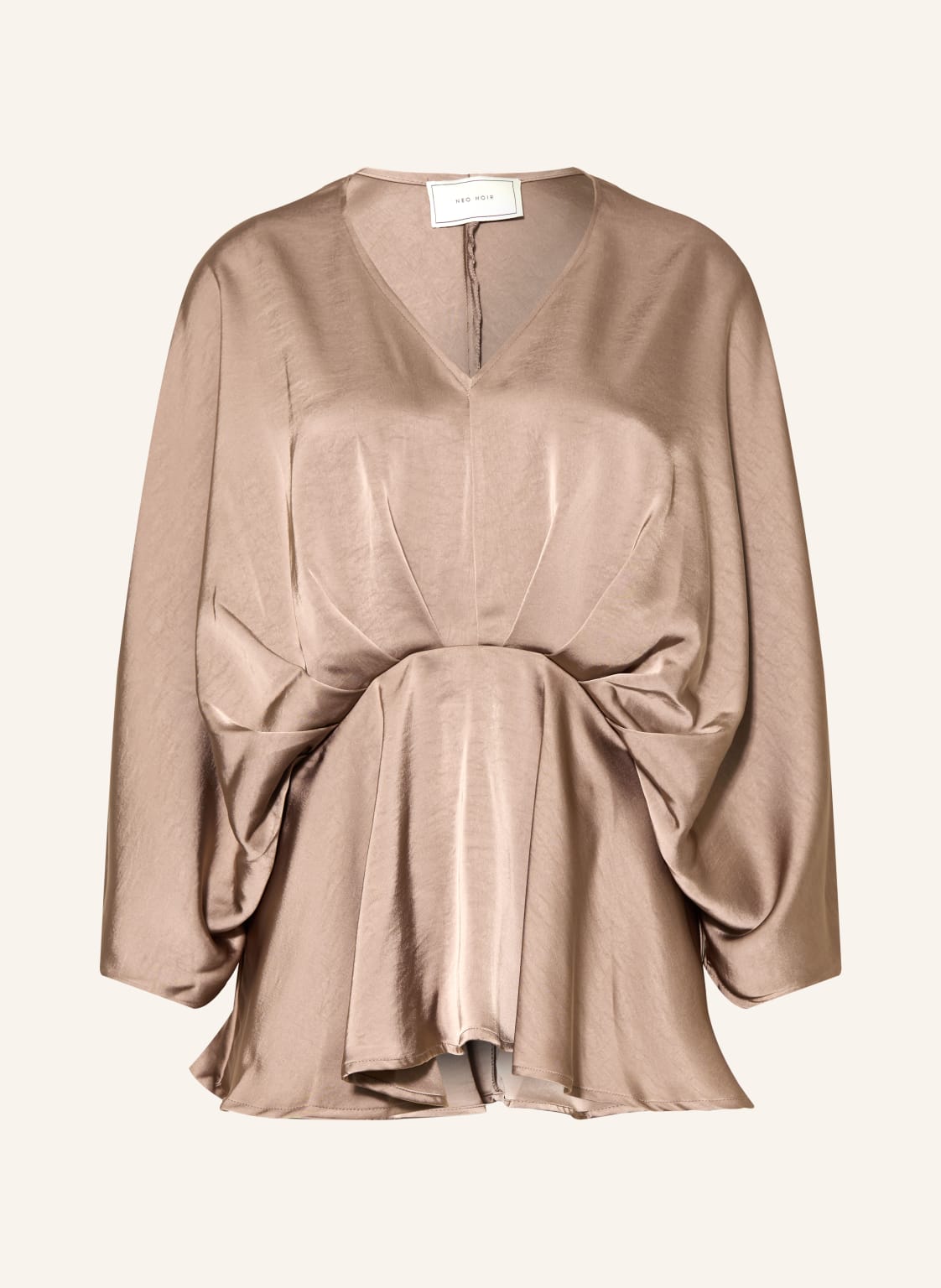 Neo Noir Bluzka Rivina Z Satyny beige