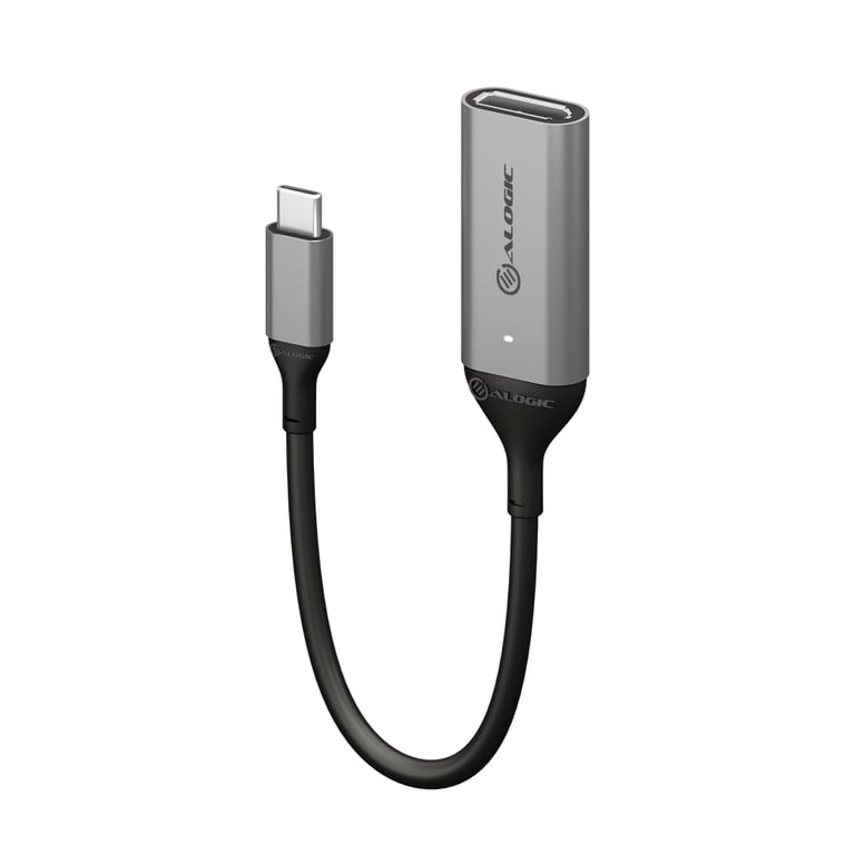 ALOGIC ULUCDP-ADP zewnętrzna karta graficzna usb 3840 x 2160 px Czarny, Szary