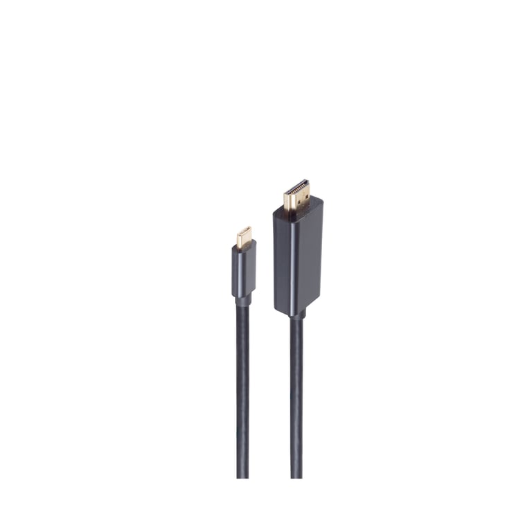 shiverpeaks BS10-57185 adapter kablowy 1,8 m HDMI Typu A (Standard) USB Type-C Czarny