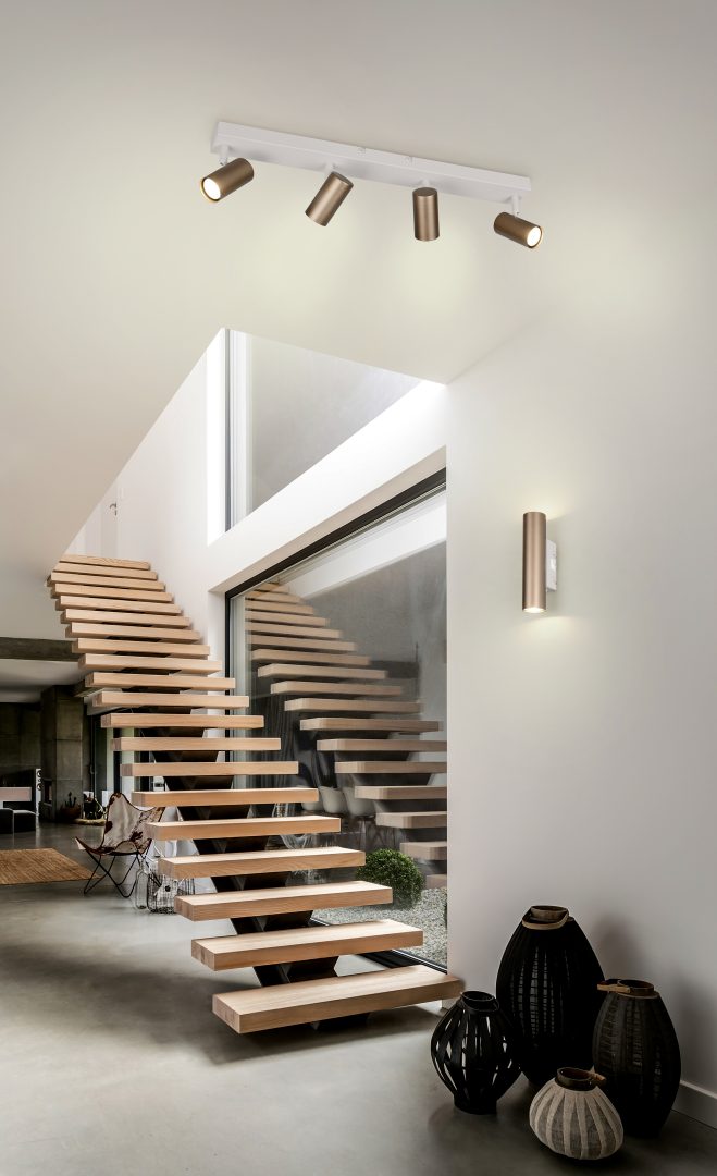 TARYN kawowo szara lampa sufitowa regulowana 4xGU10 R86854065